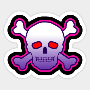 Skull Poison, Purple/ Pink Sticker